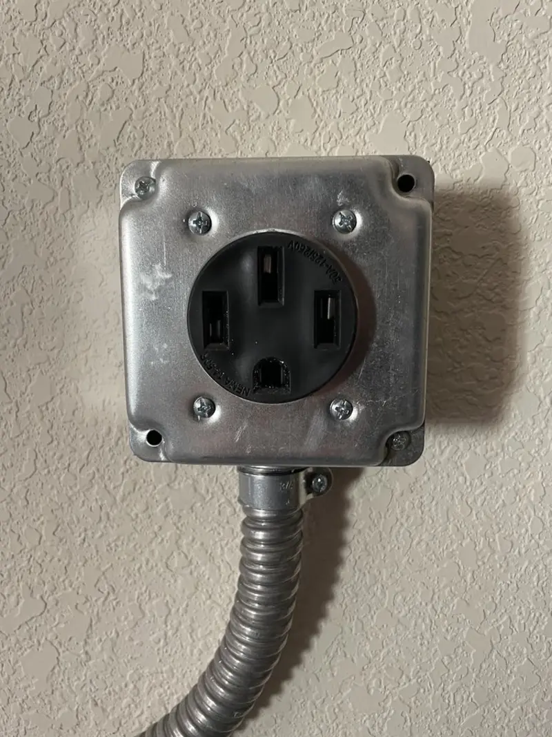 NEMA 14-50 outlet installed for Smart Home Electrical in Gallatin